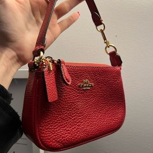 Coach Nolita 15 red Mini bag/wallet calf leather